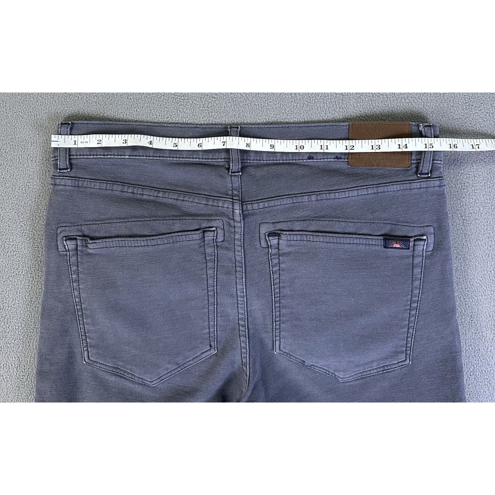 Faherty Pants Mens 31x26 Grey Stretch Terry 5 Pocket Vintage Wash Minimalist - Picture 6 of 11